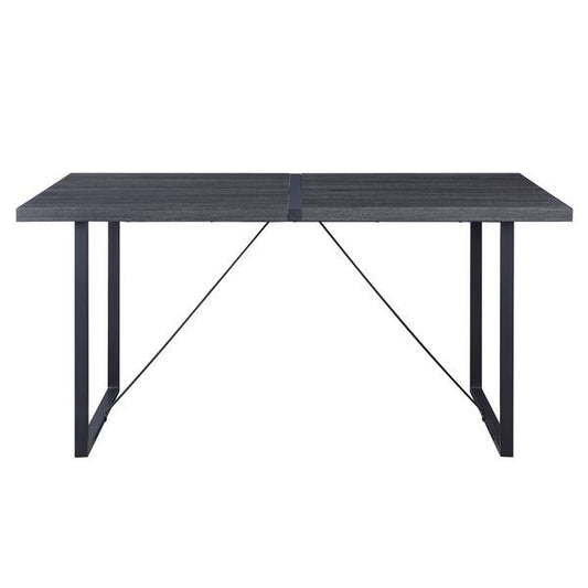 Nakula - Dining Table - Gray Oak & Black