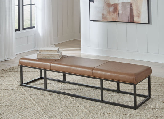 Joston - Accent Bench - Caramel