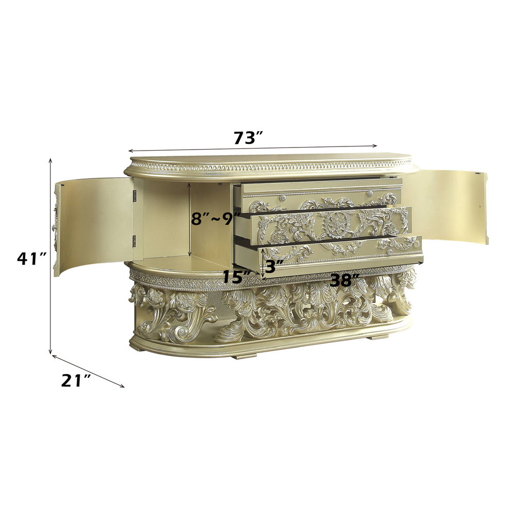 Vatican - Dresser - Champagne Silver