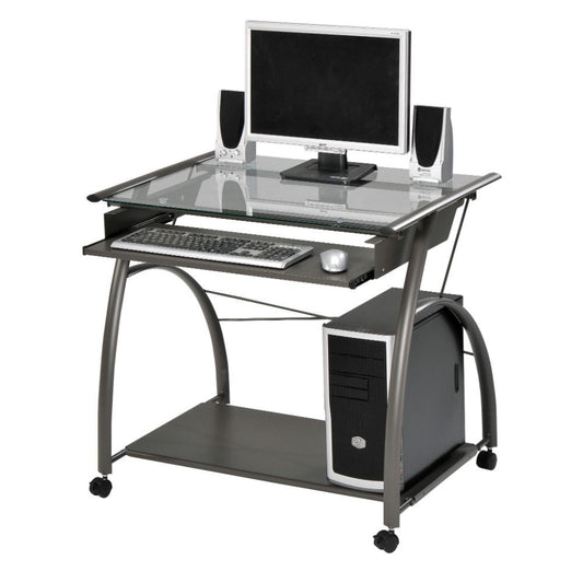 Vincent - Computer Desk - Pewter