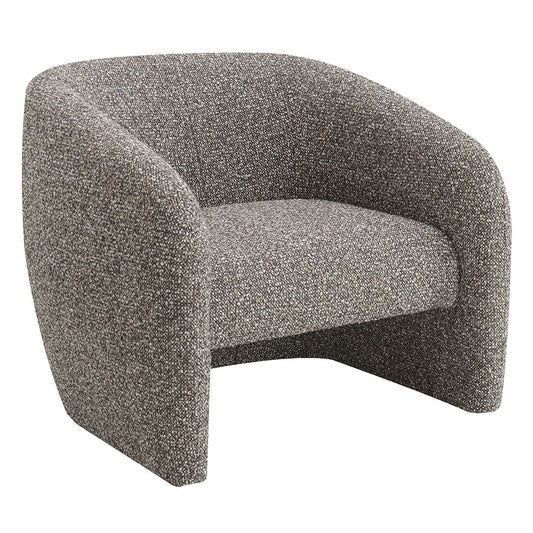 Livia - Accent Chair - Brown & Gray Tweed