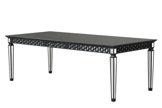 Varian II - Dining Table - Mirrored & Black