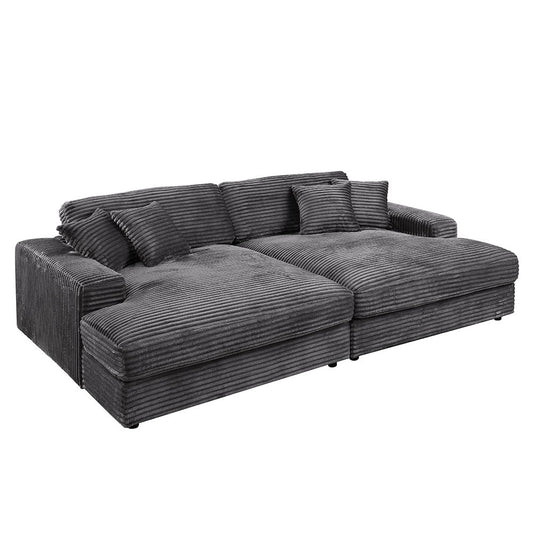 Hilde - Sectional Sofa With 4 Pillows