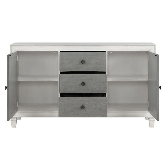 Katia - Server - Rustic Gray & Weathered White
