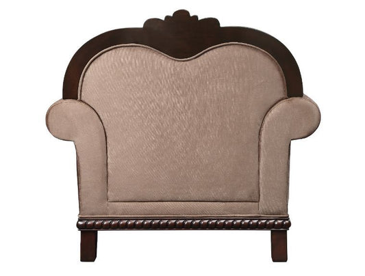 Chateau De Ville - Chair With Pillow Same Lv01590) - Fabric & Espresso