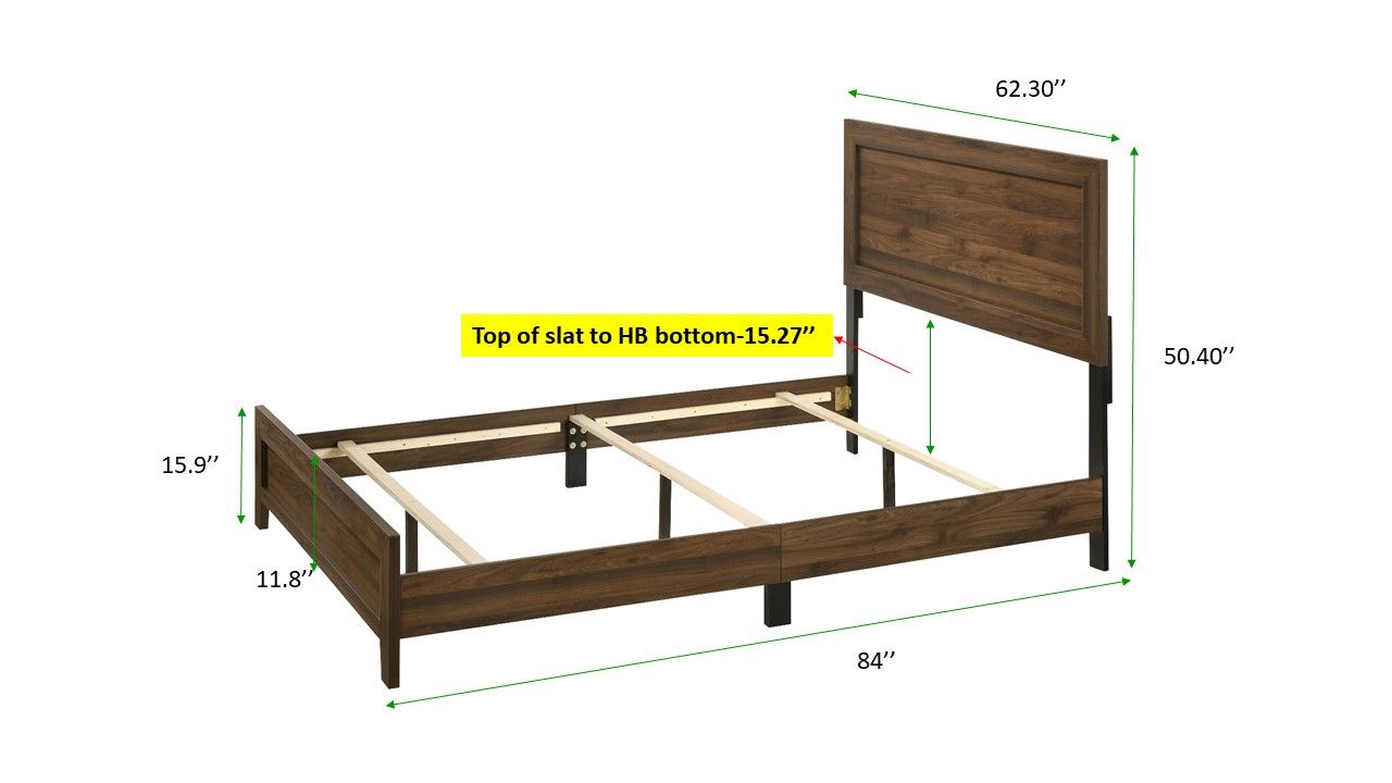 MILLIE BED IN ONE BOX -BROWN CHERRY