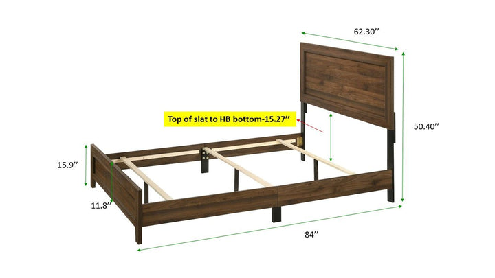 MILLIE BED IN ONE BOX -BROWN CHERRY