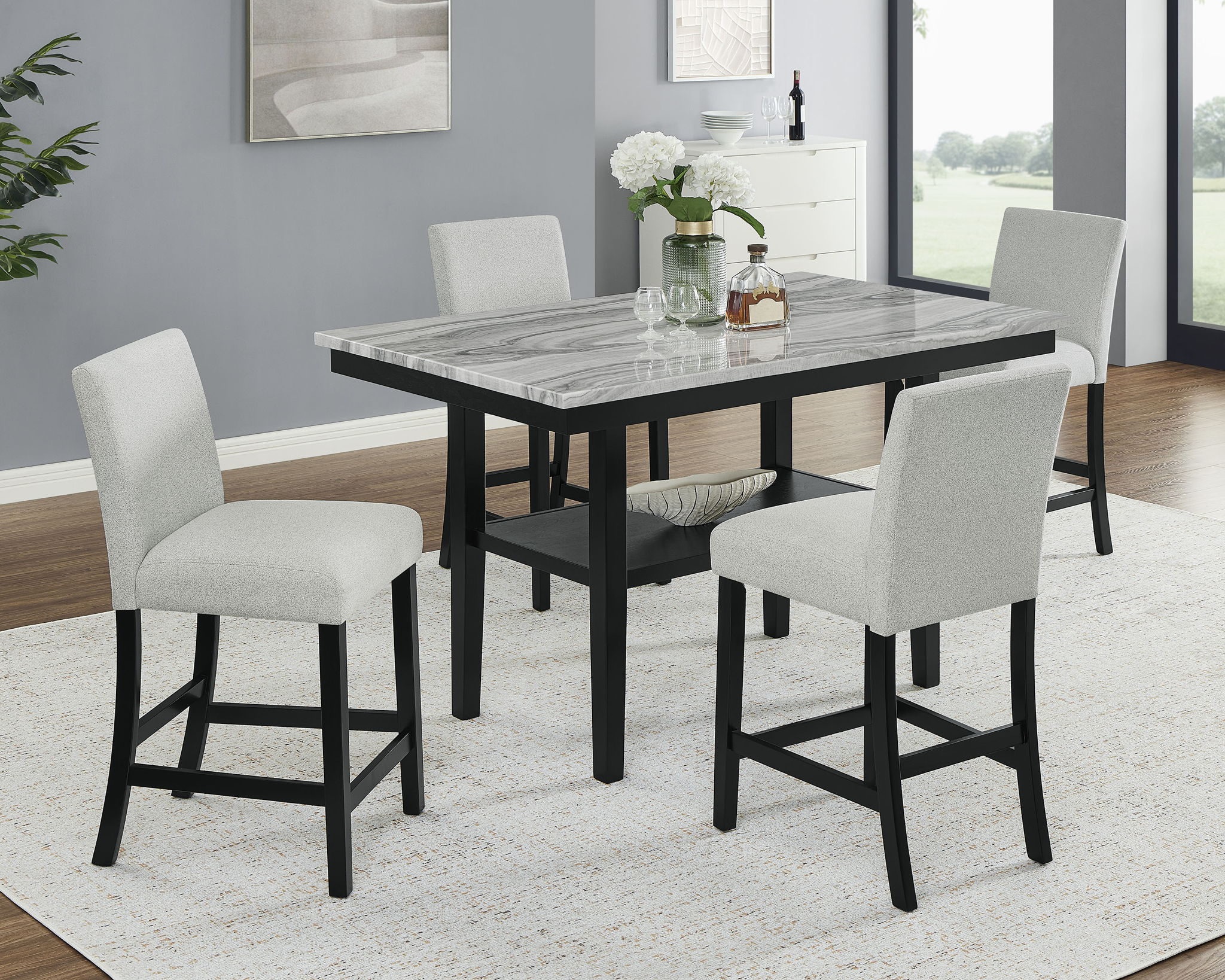 MARBEL 5PK FAUX MARBLE CT HT SET