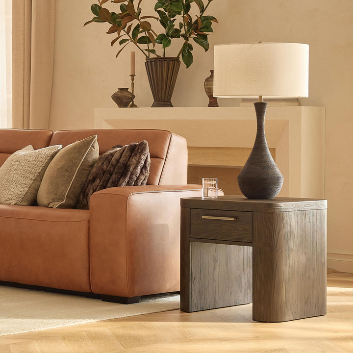 Neo - Square End Table - Rich Brown