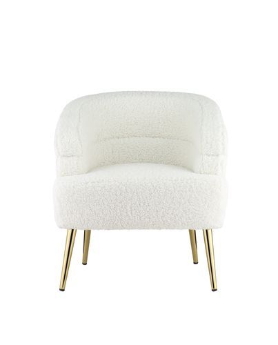 Trezona - Accent Chair - White Teddy Sherpa