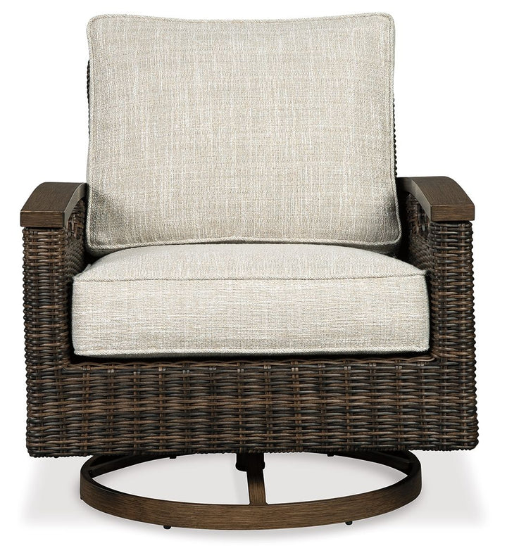 Paradise Trail - Swivel Lounge Chair (Set of 2) - Medium Brown