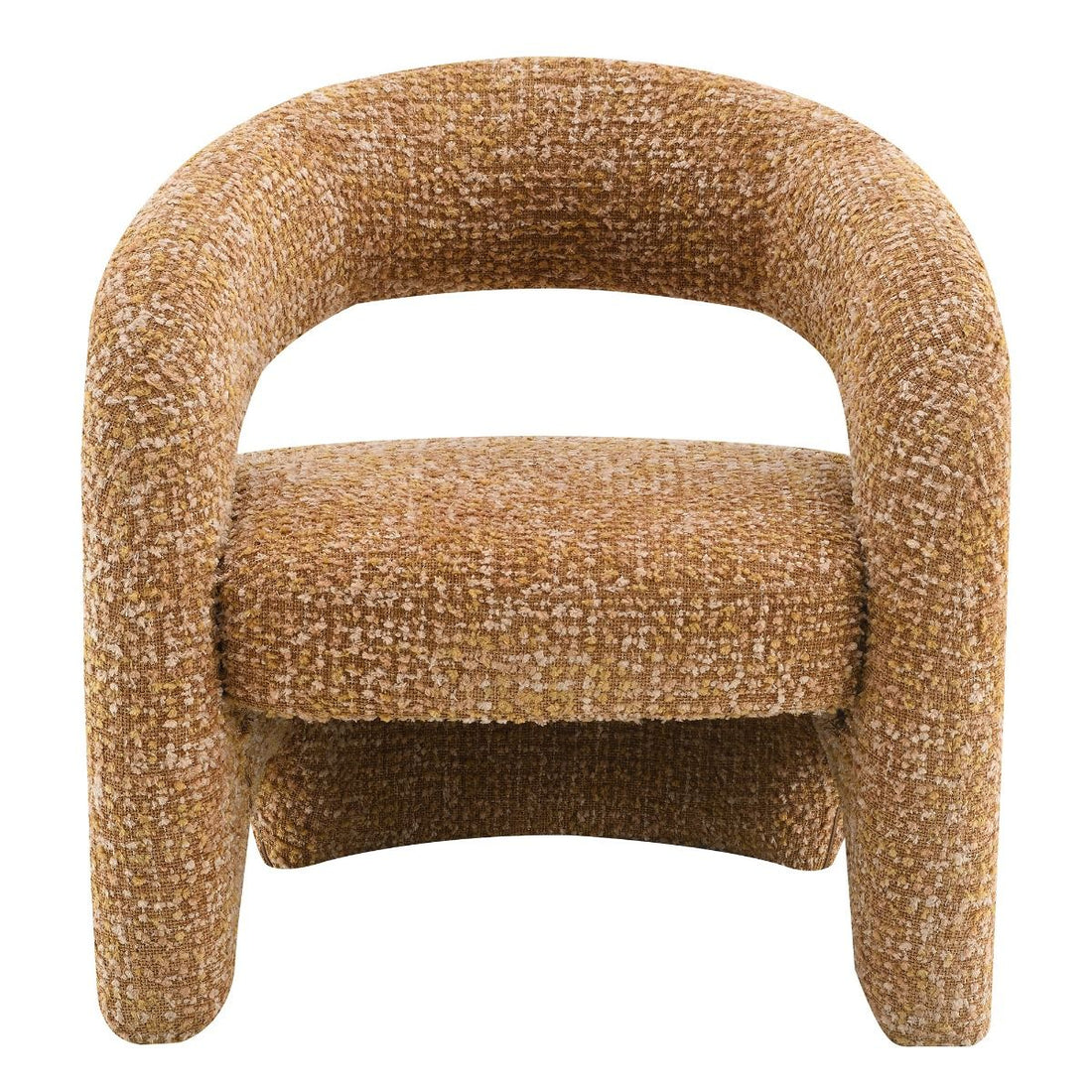 Pelia - Accent Chair - Orange Tweed