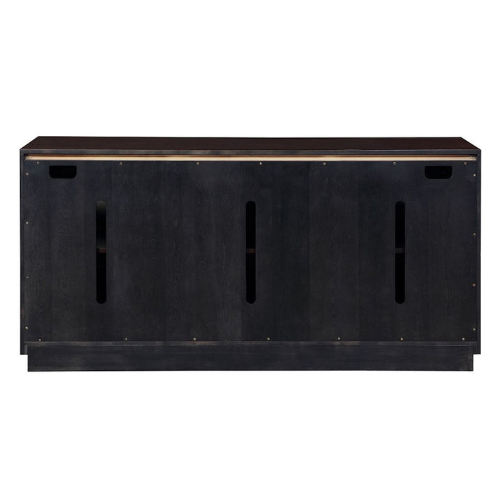 Geranio - Console Cabinet - Metallic Silver & Walnut