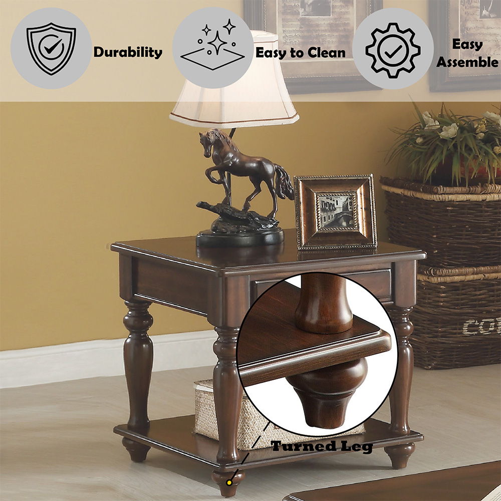 Farrel - End Table - Walnut