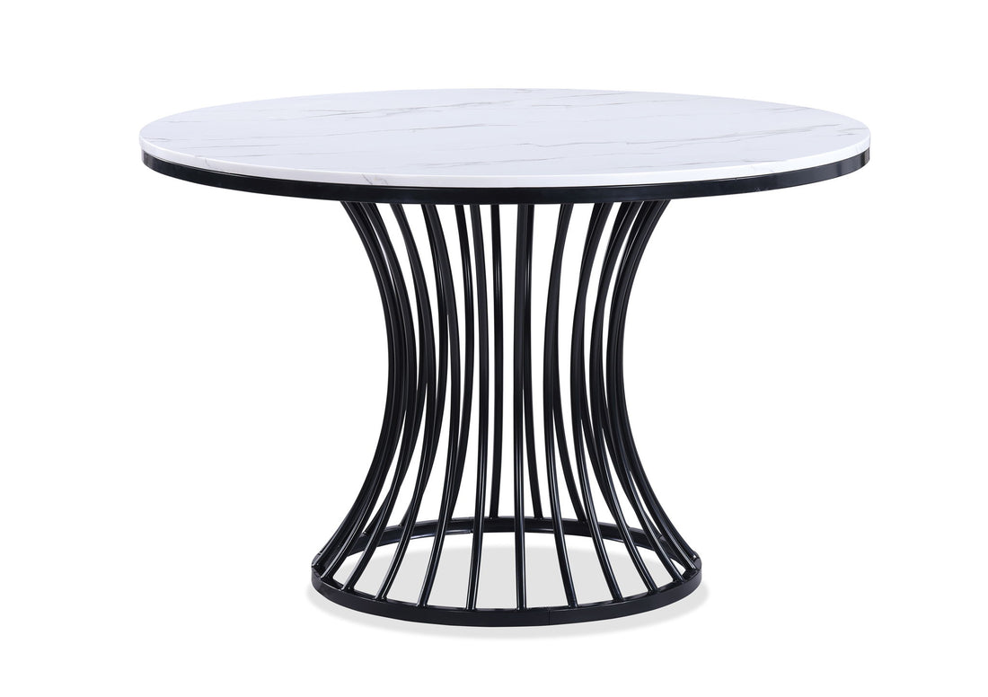 HADLEY FAUX MARBLE ROUND TABLE LEG