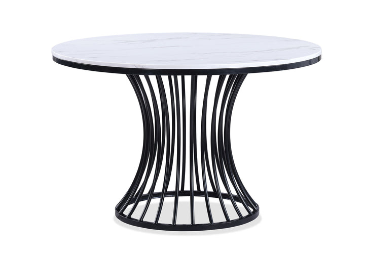 HADLEY FAUX MARBLE ROUND TABLE LEG