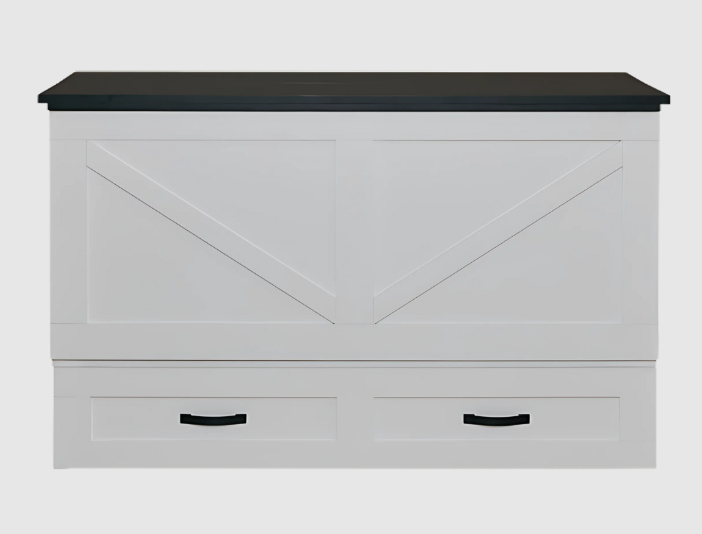 Barn White CabinetBed – Country Charm Meets Modern Functionality
