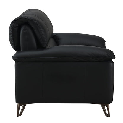 Eilene - Chair - Black Top Grain Leather