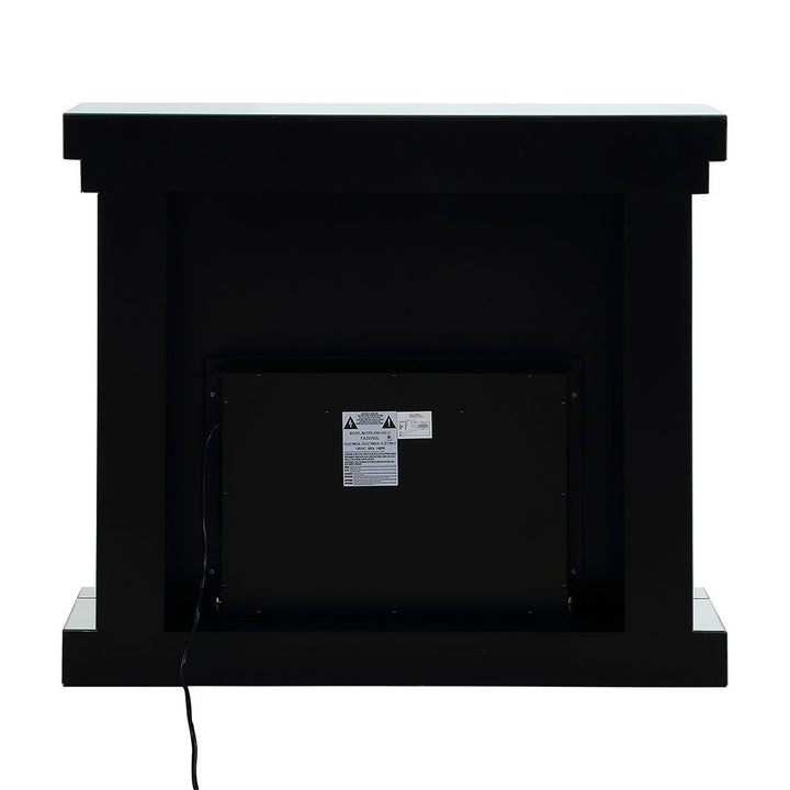 Noralie - 42" Fireplace - Mirrored & Faux Diamonds