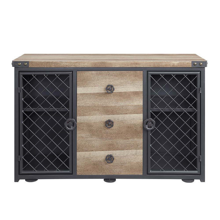 Edina - Server - Oak & Sandy Black