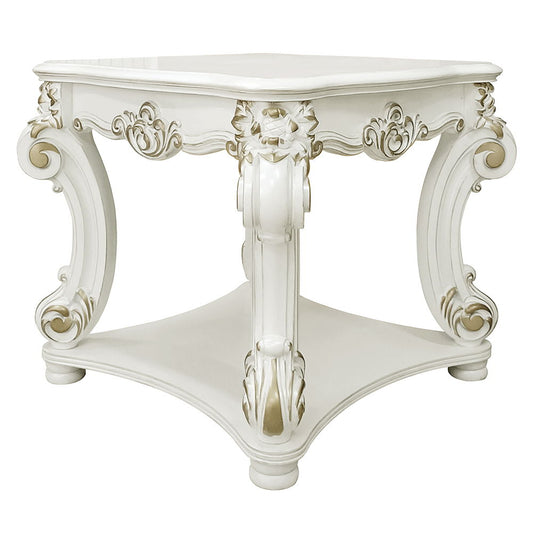 Vendome - 31" End Table - Antique Pearl