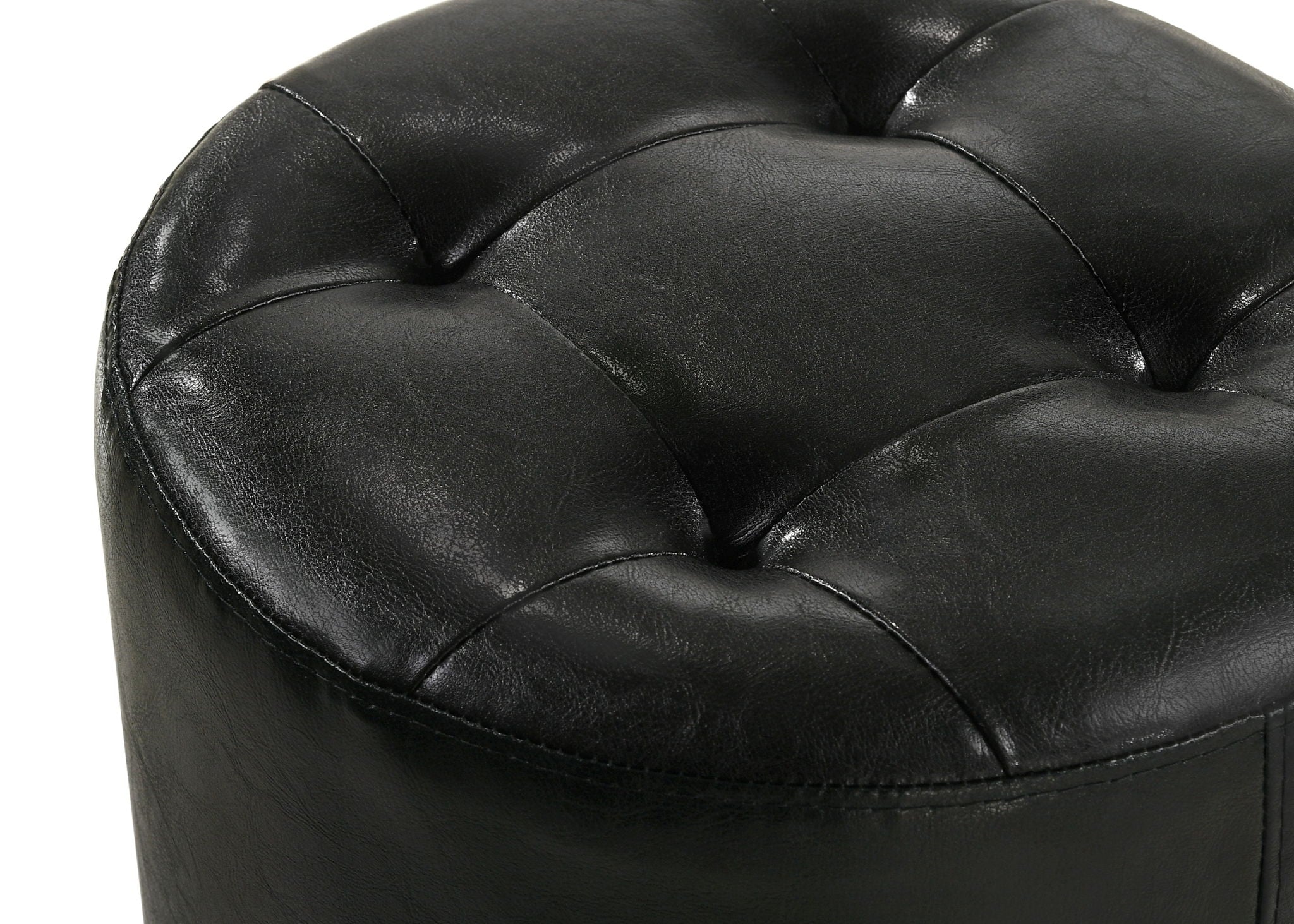 MORGAN ROUND SWIVEL STOOL BLACK