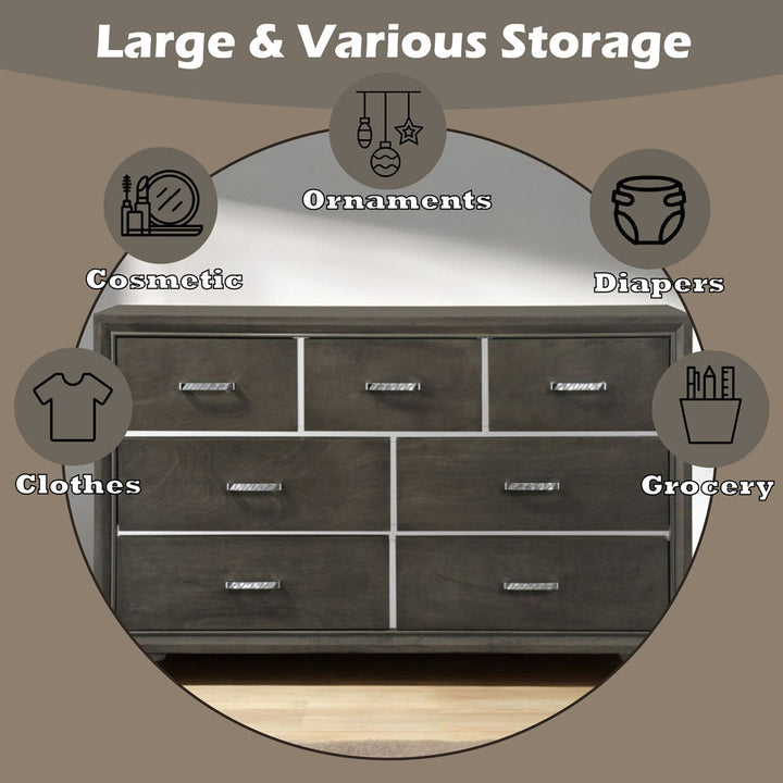 Carine II - Dresser - Gray