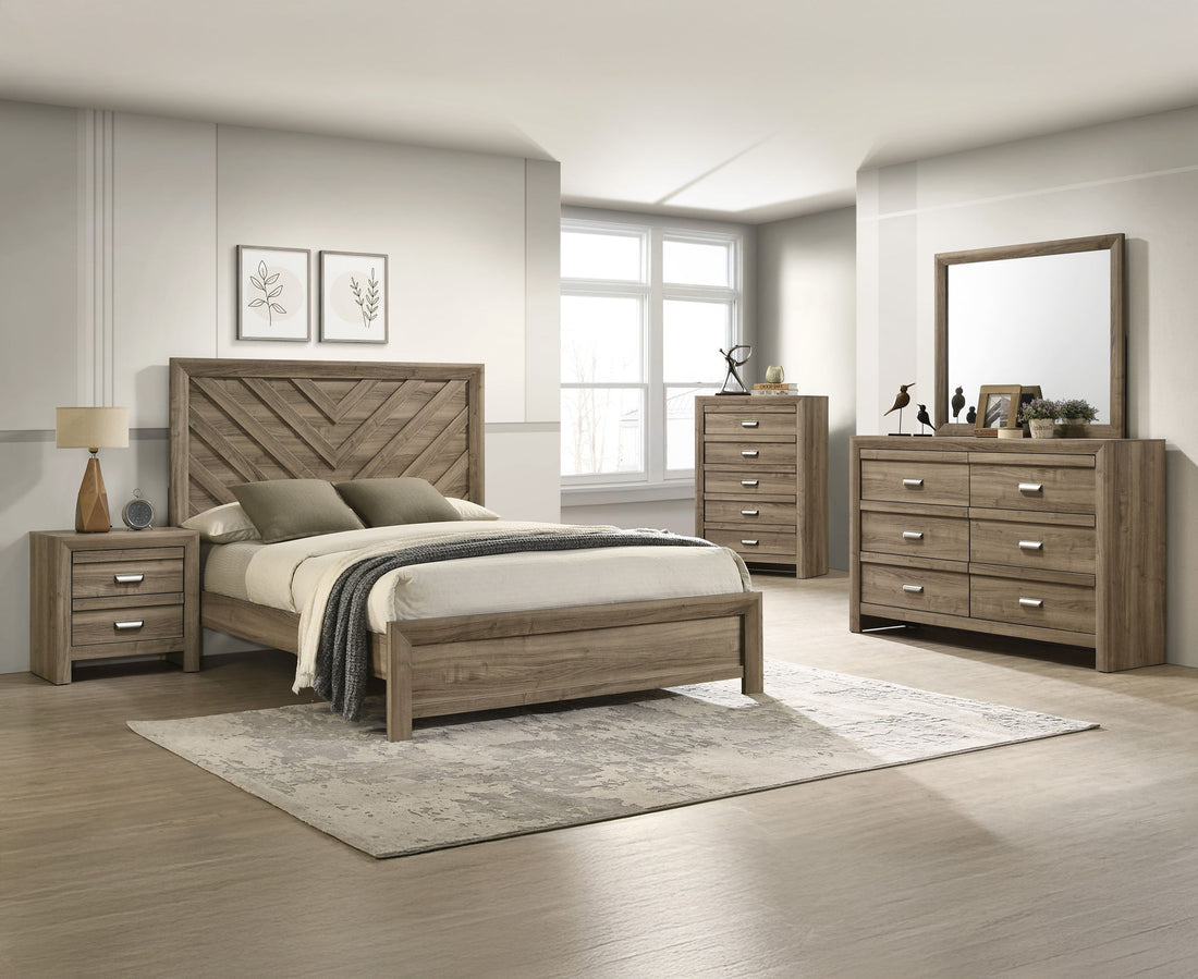 VALOR NIGHT STAND-LIGHT BROWN