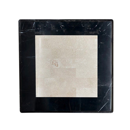 Tayden - End Table With Marble Top - Marble Top & Black