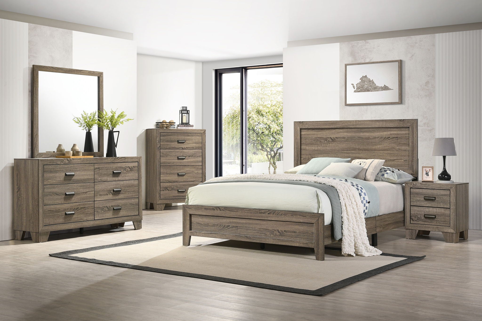 MILLIE NIGHT STAND-GREY