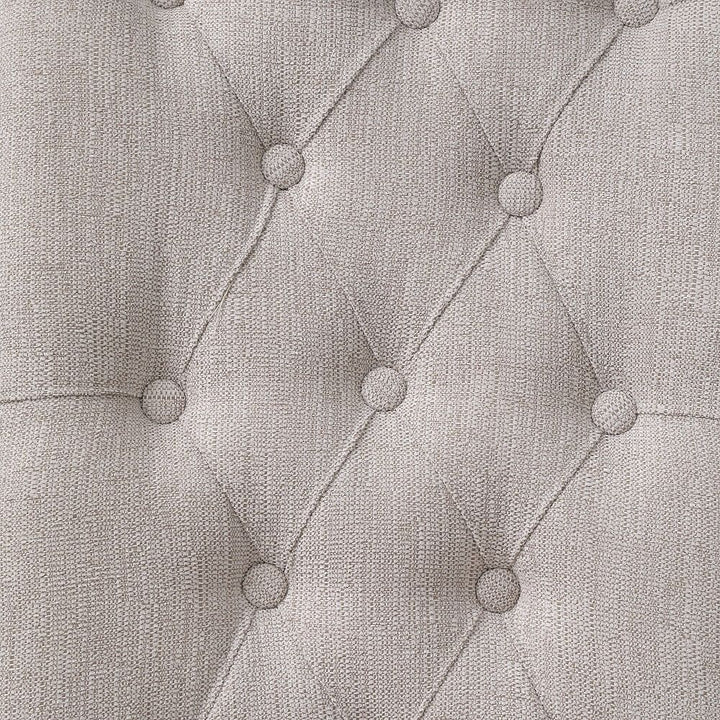 Yabeina - Side Chair (Set of 2) - Beige Linen & Gray