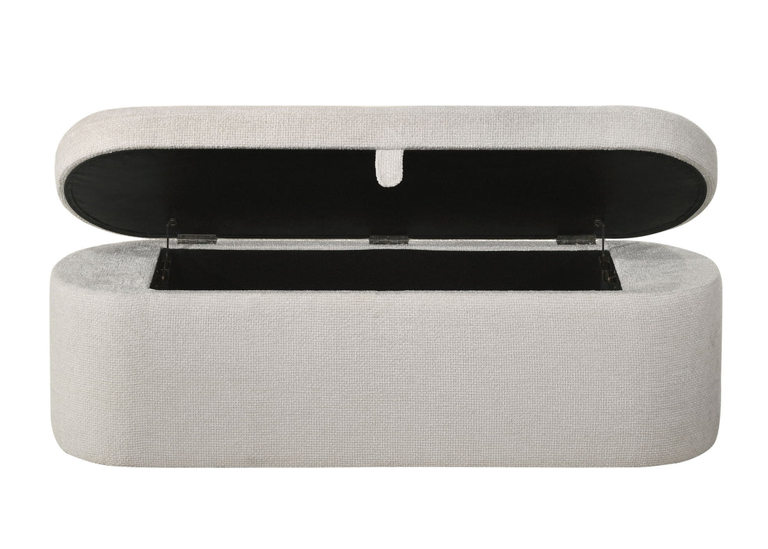 PHILIPA STORAGE BENCH-OATMEAL TWEED