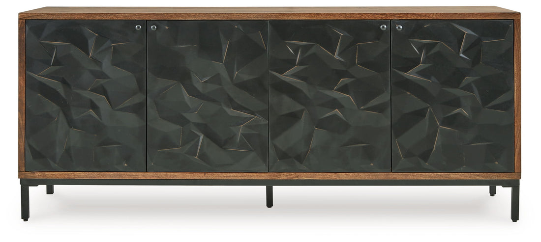 Dorannby - Accent Cabinet - Black / Brown