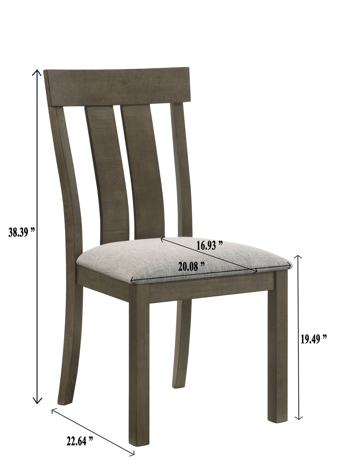 Lloyd - Side Chair (Set of 2) - Brown / Gray