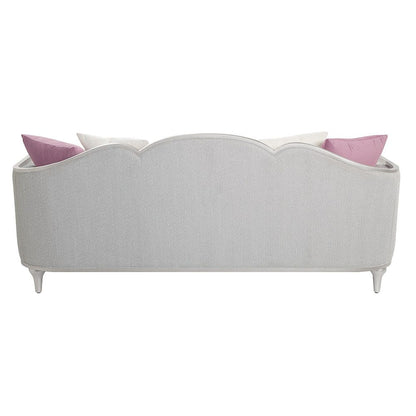 Kasa - Sofa With 5 Pillows - Beige Linen & Champagne