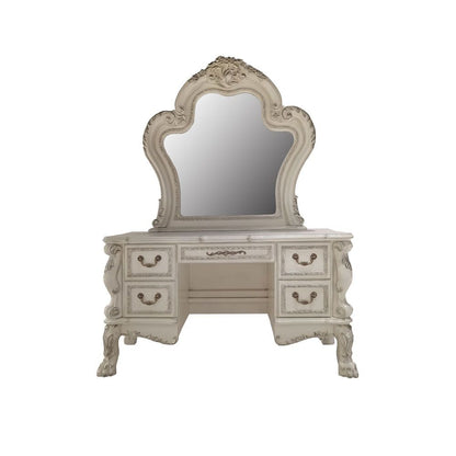 Dresden II - Vanity Desk - Bone White
