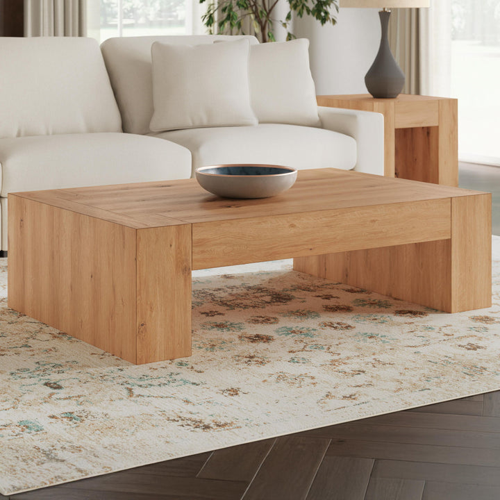 Bracken - Rectangular Cocktail Table - Light Brown
