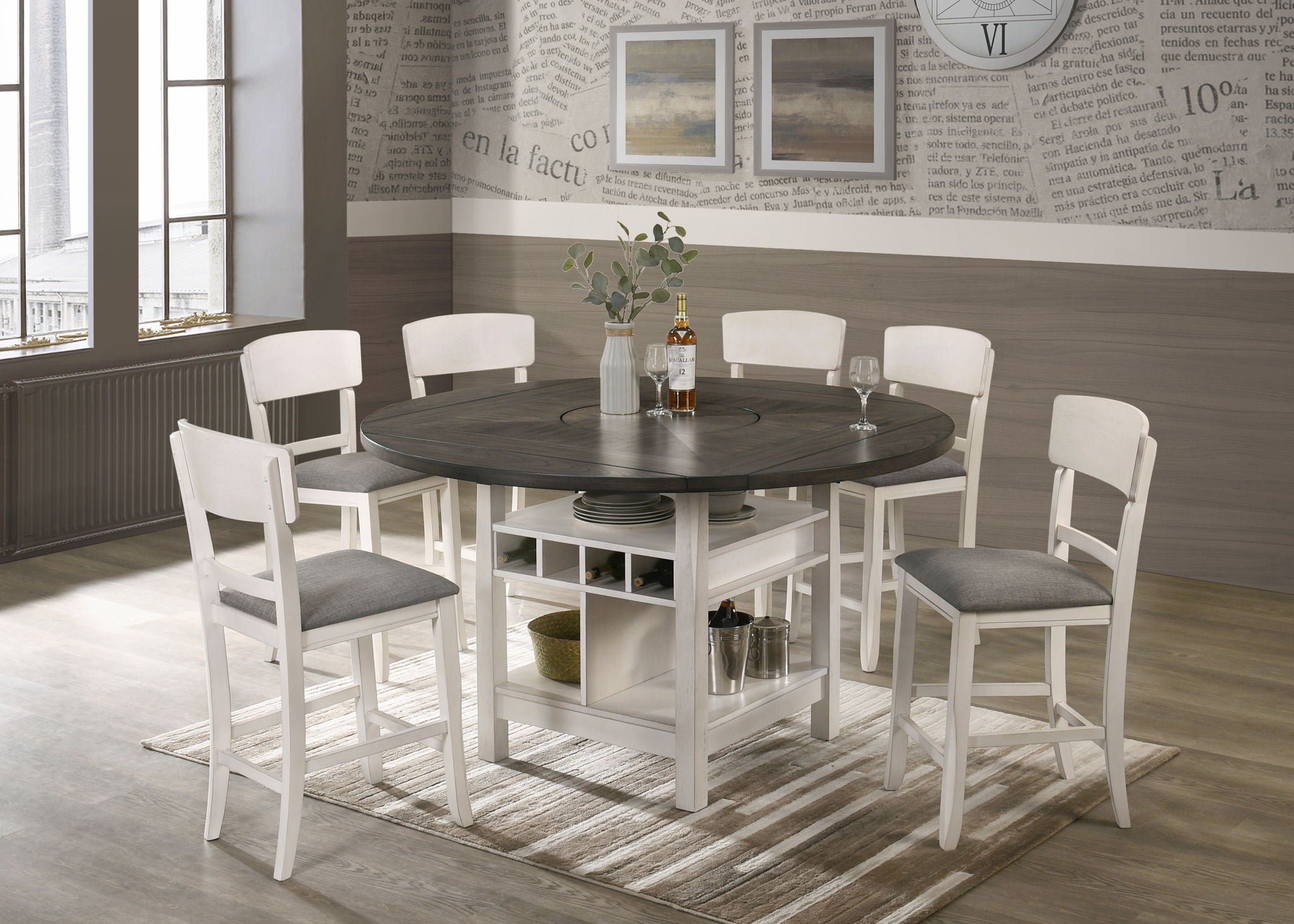 CONNER CHALK GREY CTR HT CHAIR