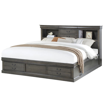 Louis Philippe III - Bed w/Storage