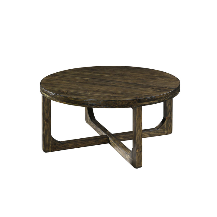 Kerby - Round Coffee Table - Dark Brown