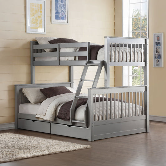 Haley Twin/Full Bunk Bed W/Storage