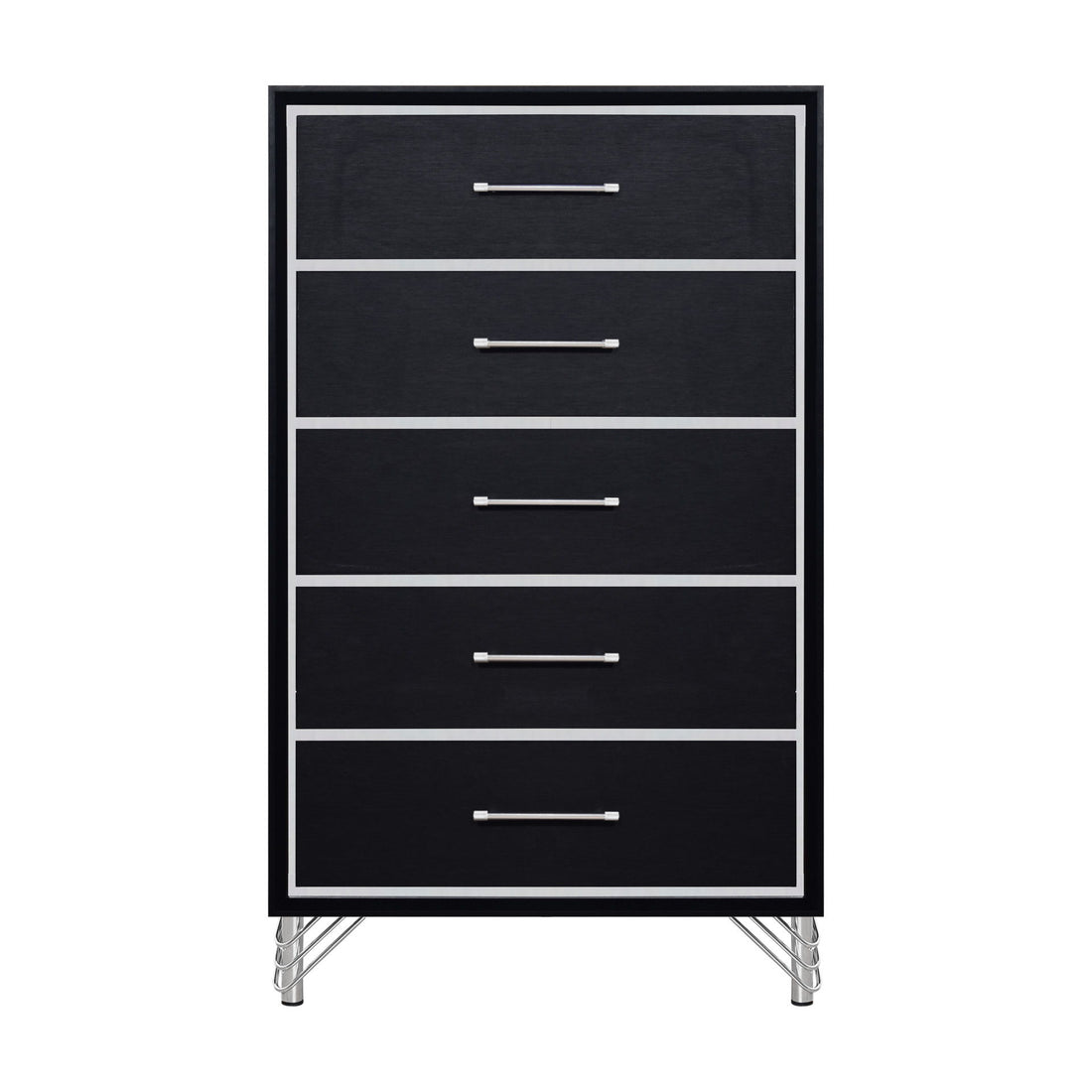 Ava - 5 Drawer Chest - Ebony
