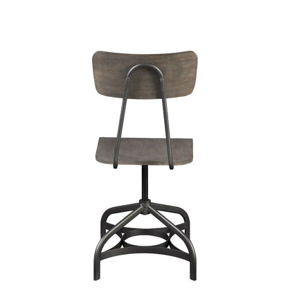 Jonquil - Side Chair With Swivel Set of 2) - Gray Oak & Sandy Gray