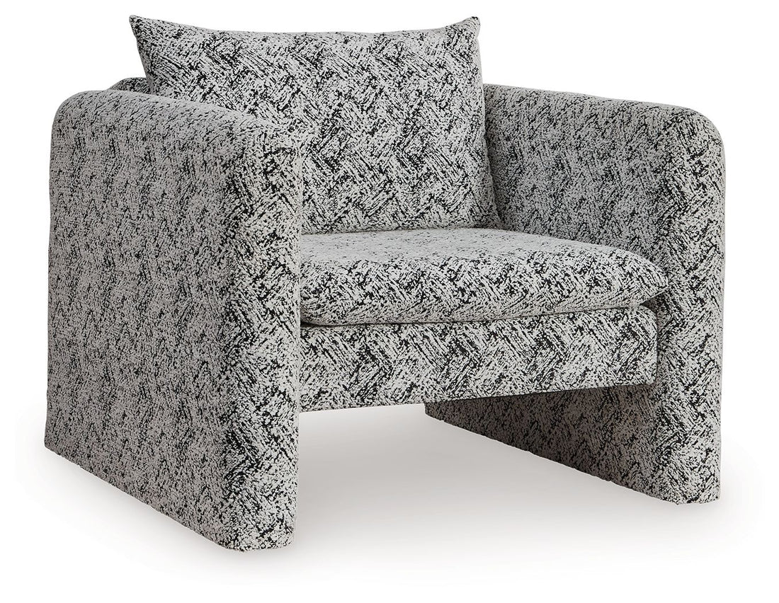 Kenbell - Accent Chair - Black / White