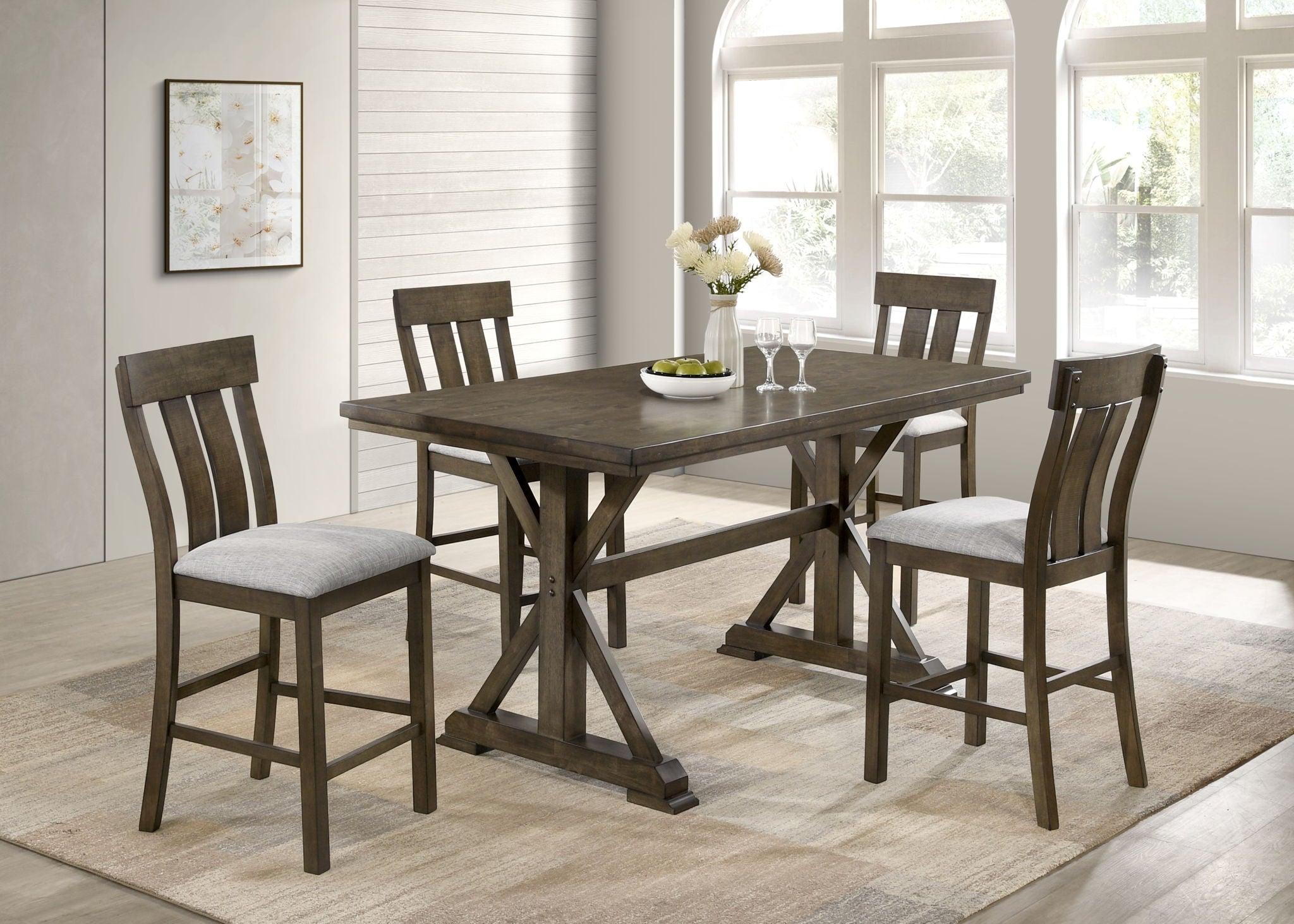 Lloyd - Counter Height Chair (Set of 2) - Brown