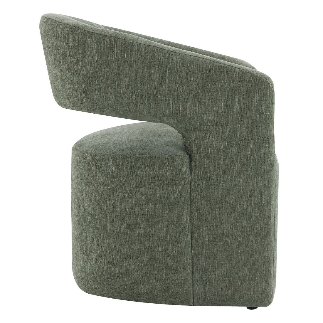 Libni - Arm Chair With Casters - Green Linen