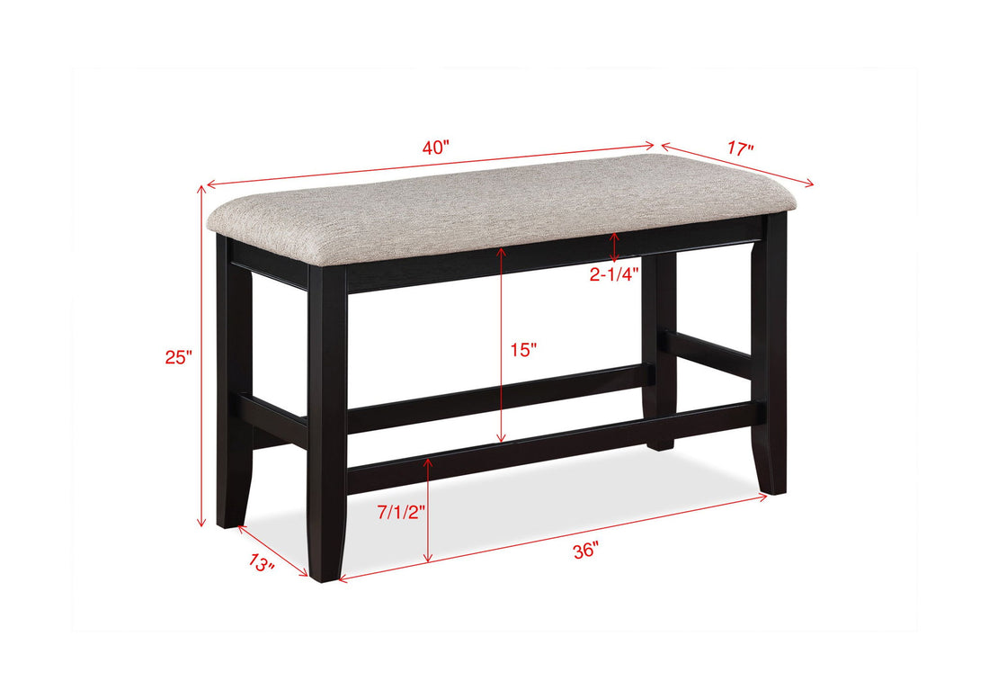 FULTON COUNTER HT BENCH LIGHT GREY