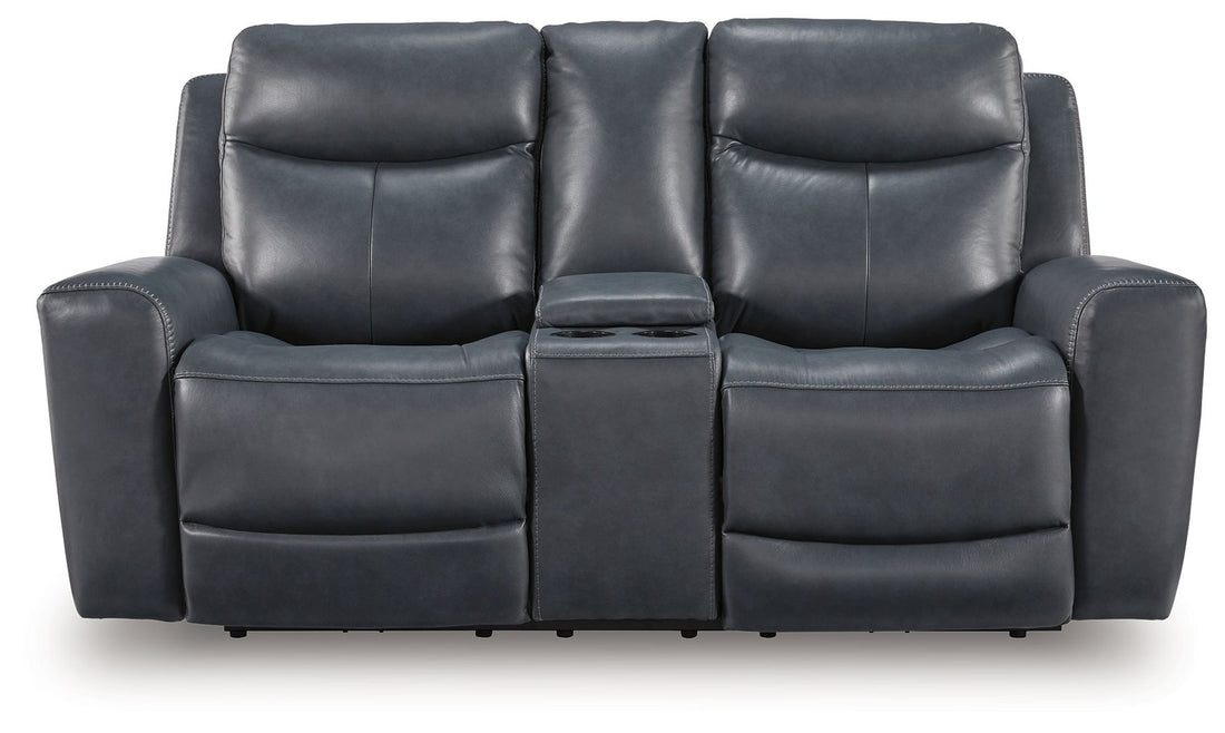 Bexhurst - Power Reclining Loveseat With Console / Adjustable Headrest