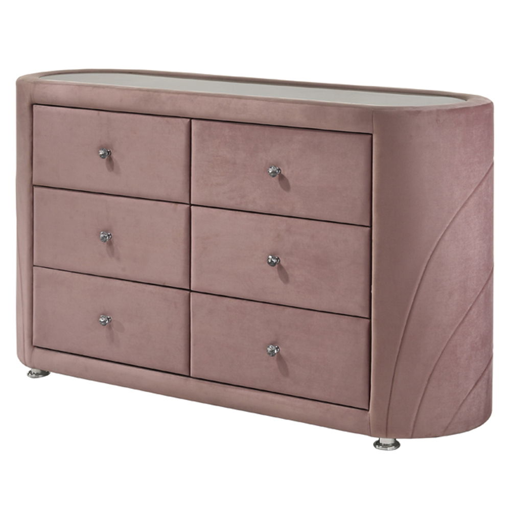 Salonia - Dresser - Pink Velvet