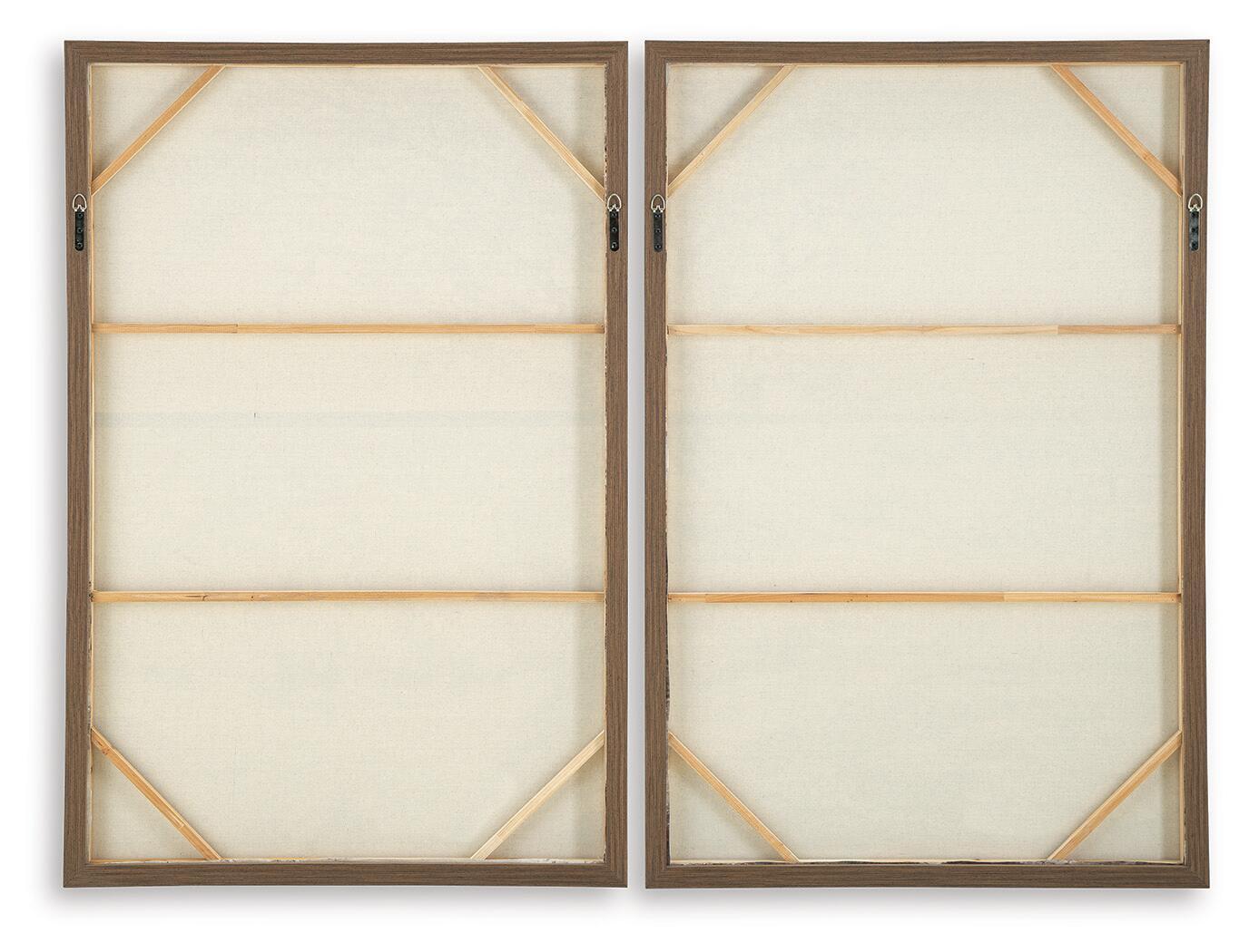 Stormish - Wall Art Set (Set of 2) - Beige / Brown